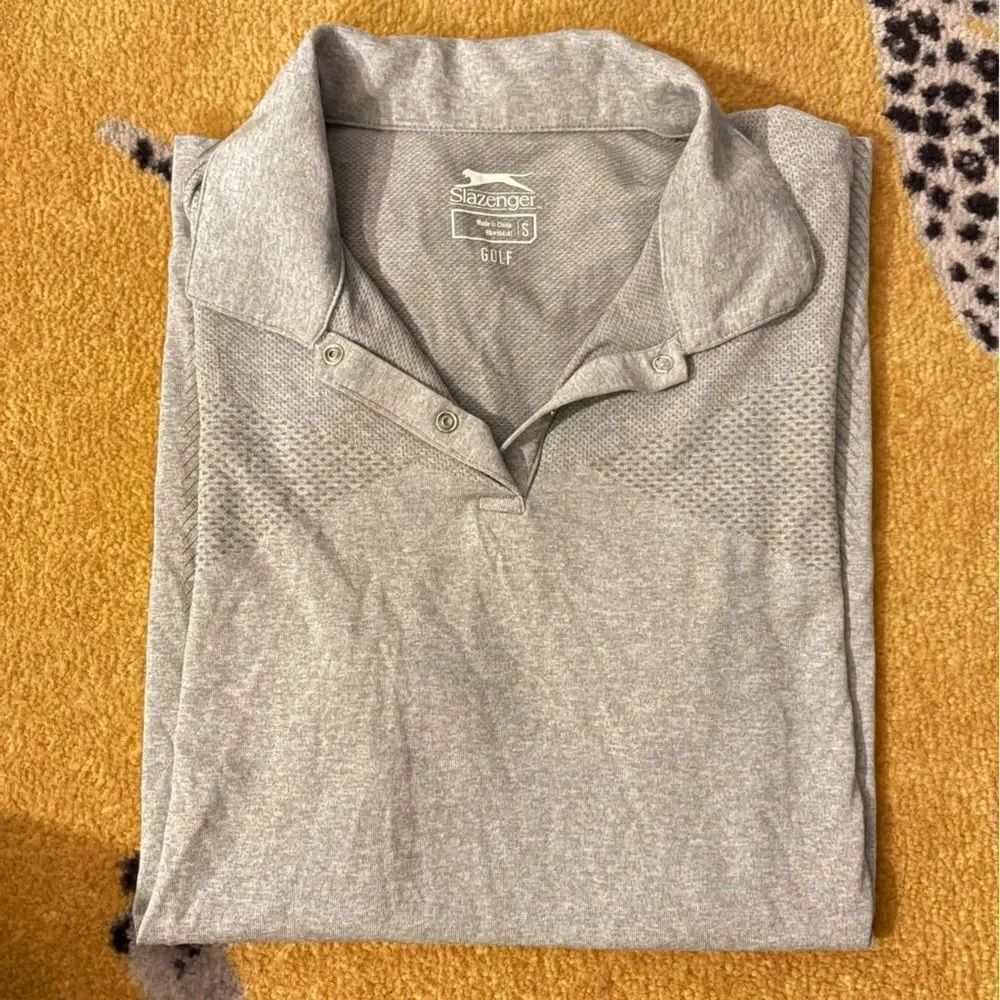 Slazenger Golf Gray Polo Shirt Size Small